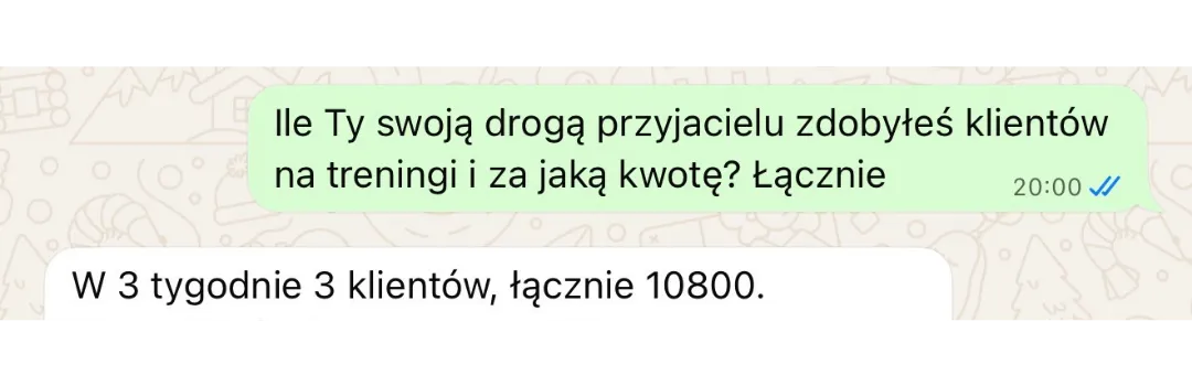 Opinia trenera o wdrożeniu systemu Samodzielny Trener i pierwszych sprzedażach
