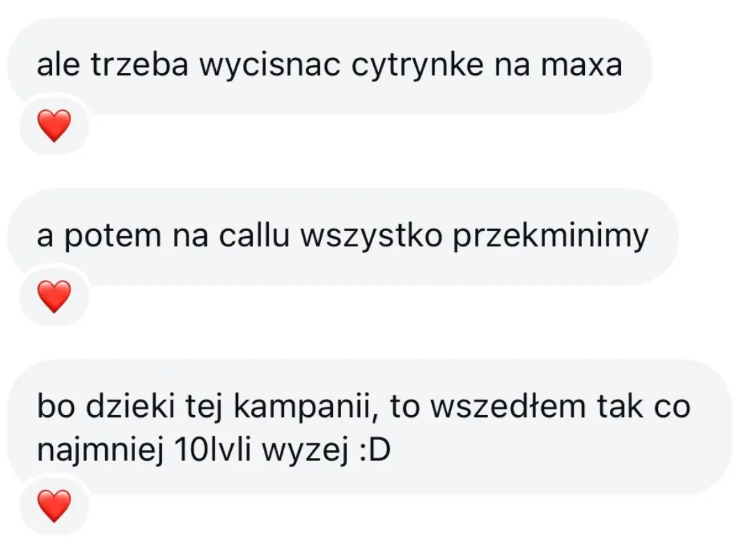 Kolejny screen z efektami kampanii reklamowej trenera na Facebooku
